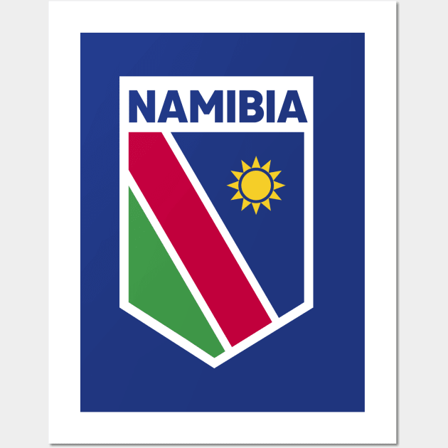 Namibia Flag Emblem Wall Art by SLAG_Creative